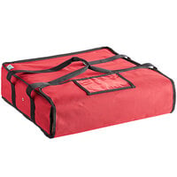 Choice 20" x 20" x 5" Nylon Insulated Pizza Delivery Bag - Holds up to (2) 20" or (2) 18" Pizza Boxes