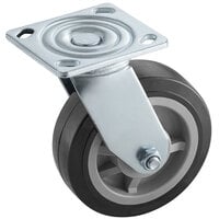 Lavex Industrial 6 inch x 2 inch Swivel Plate Casters for Cube Trucks