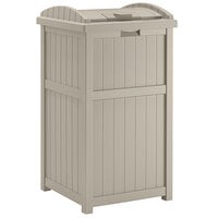 Suncast Trash Hideaway GH1732 23 Gallon Beige Outdoor Waste Container