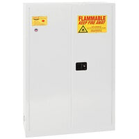Eagle Manufacturing PI47XWHTE White Paint Safety Cabinet with 2 Manual-Closing Doors, 5 Shelves, and 60 Gallon Capacity