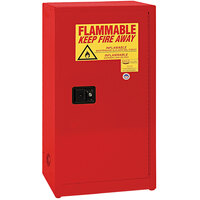 Eagle Manufacturing 16 Gallon Red Flammable Liquid Safety Cabinet with Self-Closing Door - 1905XRED