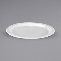 Bon Chef Weave 7 3/4" White Embossed Melamine Bread and Butter Plate