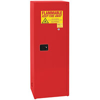 Eagle Manufacturing 24 Gallon Red Flammable Liquid Safety Cabinet with Self-Closing Door - 2310XRED