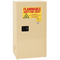 Eagle Manufacturing 16 Gallon Beige Flammable Liquid Safety Cabinet with Manual-Closing Door - 1906XBEI