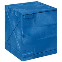 Eagle Manufacturing M04CRA Blue Bench Top Polyethylene Acid / Corrosive Safety Cabinet with 2 Shelves, and 4 Gallon Capacity
