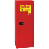 Eagle Manufacturing 24 Gallon Red Flammable Liquid Safety Cabinet with Manual-Closing Door - 1923XRED