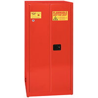 Eagle Manufacturing PI62X Red Flammable Liquid Cabinet with 2 Manual-Closing Doors, 5 Shelves, and 96 Gallon Capacity