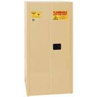 Eagle Manufacturing 6010XBEI Beige Flammable Liquid Cabinet with 2 Self-Closing Doors, 3 Shelves, and 60 Gallon Capacity
