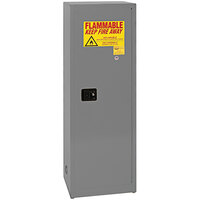 Eagle Manufacturing 24 Gallon Gray Flammable Liquid Safety Cabinet with Self-Closing Door - 2310XGRAY
