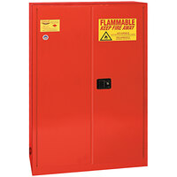 Eagle Manufacturing PI4510X Red Paint Safety Cabinet with 2 Self-Closing Doors, 5 Shelves, and 60 Gallon Capacity