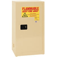 Eagle Manufacturing 16 Gallon Beige Flammable Liquid Safety Cabinet with Self-Closing Door - 1905XBEI