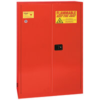 Eagle Manufacturing PI47X Red Paint Safety Cabinet with 2 Manual-Closing Doors, 5 Shelves, and 60 Gallon Capacity