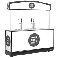 IRP 3805070 Draft Elite Customizable Refrigerated Mobile Draft Cart with Illuminated Canopy - (4) 1/2 Kegs