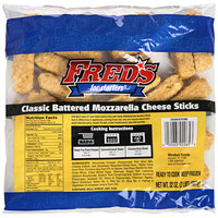 Fred's Classic Battered Mozzarella Sticks 2 lb. - 6/Case