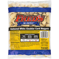 Fred's Battered White Cheddar Curd Nuggets 2 lb. - 6/Case