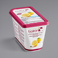 Les Vergers Boiron Siracusa Lemon 100% Fruit Puree 2.2 lb. - 3/Case