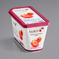Les Vergers Boiron Strawberry 100% Fruit Puree 2.2 lb. - 6/Case