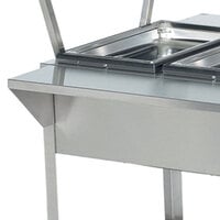 Vollrath 38093 46 1/2 inch Plate Rest for Vollrath ServeWell® 3 Well / Pan Hot or Cold Food Tables