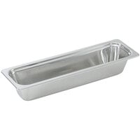 Vollrath 8230805 Miramar® 1/2 Size Long Mirror-Finished Stainless Steel Steam Table Food Pan - 2 3/4" Deep