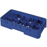Cambro 10HS1114186 Navy Blue Camrack 10 Compartment 11 3/4" Half Size Glass Rack