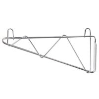 Advance Tabco SB-14 14 inch Deep Single Wall Mounting Bracket for Chrome Wire Shelving - 2/Pack