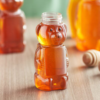 8 oz. (12 oz. Honey Weight) Bear PET Honey Bottle - 365/Case