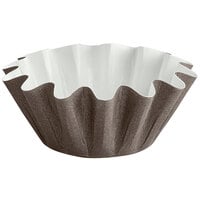 Novacart 3 inch x 1 1/4 inch Small Brown Floret Cup - 5280/Case