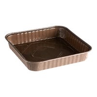 Novacart Brown Square Baking Mold 8" x 8" x 1 1/4" - 500/Case