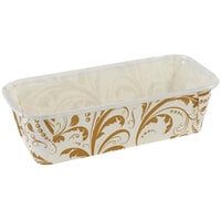 Novacart Bianco Ramage OP Gold / White Loaf Mold 6 1/4 inch x 2 1/8 inch x 2 inch - 720/Case