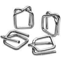 PAC Strapping Products .275" Galvanized Wire Buckles for 1 1/4" Strapping - 250/Case