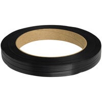 Lavex Industrial 3600 inch x 1/2 inch Black Polypropylene Strapping Coil with 16 inch x 3 inch Core