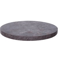 BFM Seating Relic 48 inch Rustic Copper Round 2 inch Thick Table Top