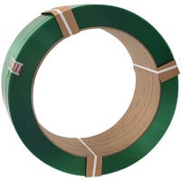 PAC Strapping Products 7200' x 1/2" Green Polyester Strapping Coil with 16" x 6" Core