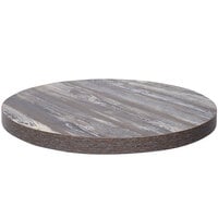 BFM Seating Relic 48 inch Farm House Round 2 inch Thick Table Top