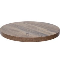 BFM Seating Relic 48 inch Knotty Pine Round 2 inch Thick Table Top
