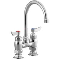 Waterloo Deck Mount Faucet with 6 inch Gooseneck Spout and 4 inch Centers