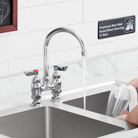 Waterloo Deck Mount Faucet with 6 inch Gooseneck Spout and 4 inch Centers