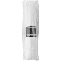 Fineline Flairware Individually Wrapped Pre-Rolled Napkin and Black Flatware and Utensils Kit - 100/Case