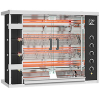 Rotisol-France FauxFlame FF1175-4E-SSP Electric Rotisserie with 4 Spits