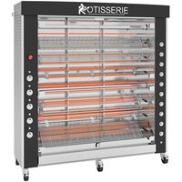Rotisol-France GrandFlame GF1675-8E-SSP Electric Rotisserie with 8 Spits