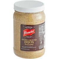 French's Stone Ground Dijon Mustard 32 oz. Jar - 6/Case