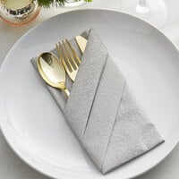Hoffmaster Natural Onyx Flat Pack Linen-Like Dinner Napkin - 16 inch x 16 inch - 1000/Case