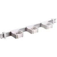 Toolflex One 21 1/2 inch Tool Organizer with 3 White One-Size-Fits-All Tool Holders
