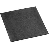 Hoffmaster Black Linen-Like 1/4 Fold Dinner Napkin - 16 inch x 17 inch - 300/Case