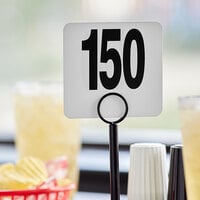 American Metalcraft 4 inch 101 to 150 Heavy Plastic Table Number Set