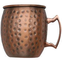 Arcoroc 16 oz. Hammered Antique Copper Moscow Mule Mug by Arc Cardinal - 12/Case