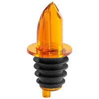 Choice Short Free Flow Amber Liquor Pourer - 12/Pack