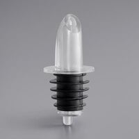 Choice Short Free Flow Clear Liquor Pourer - 12/Pack