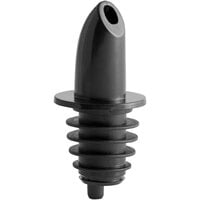 Choice Short Free Flow Black Liquor Pourer - 12/Pack