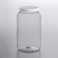 1 Gallon Round PET Plastic Jar with White Lid
